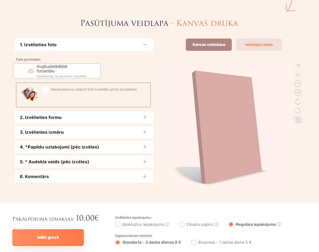 ViarCanvas pasūtīt